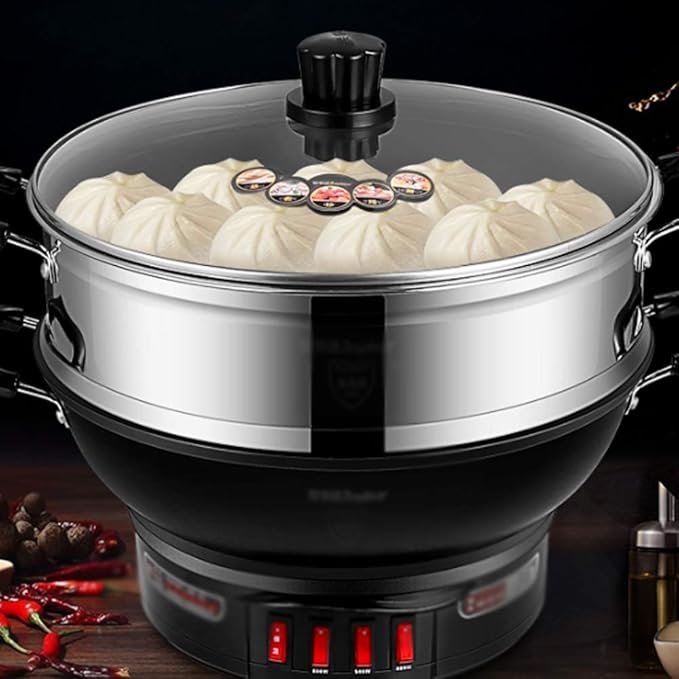 Electric Wok Electric Frying Pan Household Electric Cooker Cast Iron Cooking Cooking Steaming Stew Integrated Electric Cooker