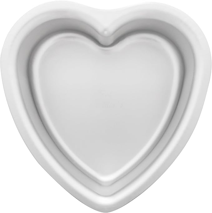 Fat Daddio's PHT-63 Anodized Aluminum Heart Cake Pan, 6 x 3 Inch