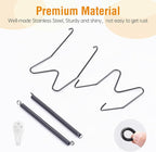 Bilillo 3 Pack Plate Hangers for The Wall, Suitable for 10''-14'' Decorative Plate,Invisible Heavy Duty Wire Plate Holder with Wall Hooks, Plate Hangers for Displaying Plates, Platter, Dish (Black)