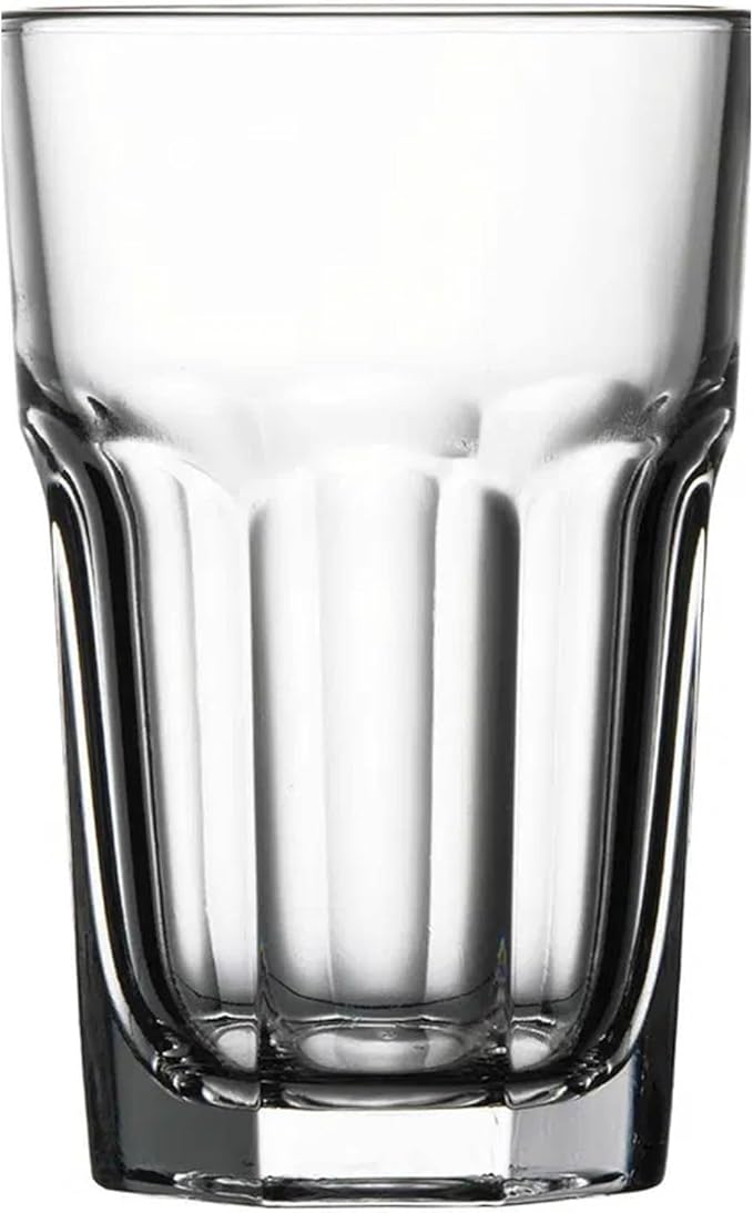 Highball Drinking Glasses Set of 24, 12.5 oz Glass Tumbler - Water Glasses & Beer Glassware for Kitchen - Durable Drinkware Set for Juice, Soda, Iced Tea & Cocktails - Heavy Base, Dishwasher Safe
