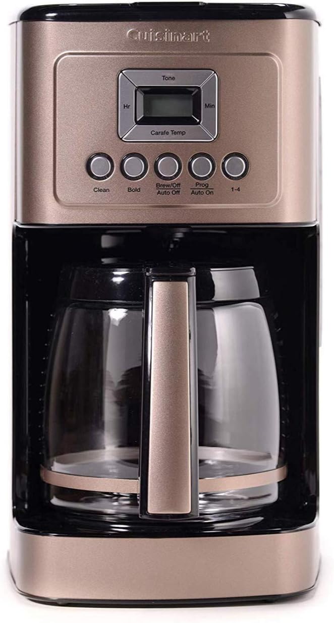 Cuisinart Coffee Maker, 14-Cup Glass Carafe, Fully Automatic for Brew Strength Control & 1-4 Cup Setting, Stainless Steel, DCC-3200UMB, Umber