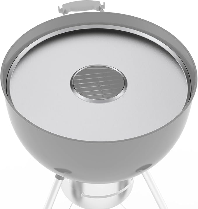 Stanbroil Round Griddle Insert for Weber 22" Kettle Charcoal Grills, Stainless Steel Flat Top Griddle Plate Plancha Kettle Grill Accessory