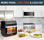 Yedi Total Package 18-in-1 Air Fryer Oven, Air Fryer with Rotisserie and Dehydrator + 100 Recipes, 12.7 Quart