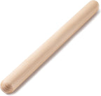 AISOSO French Rolling Pin, 17.7 Inches Wood Rolling Pins for Baking, Extra Long Classic Wooden Dough Roller for Fondant Pizza Pie Crust Cookie Pastry, Kitchen Baking Essentials, Light Yellow