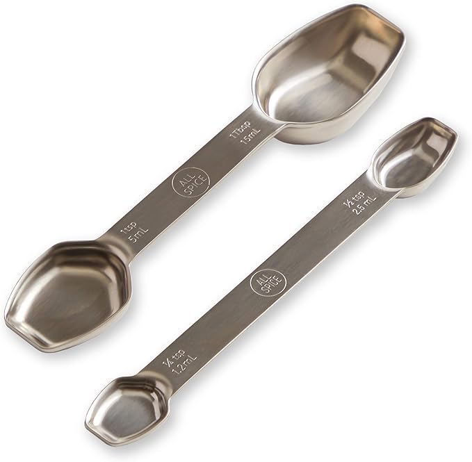 AllSpice Stainless Steel Double Sided Measuring Spoon Set