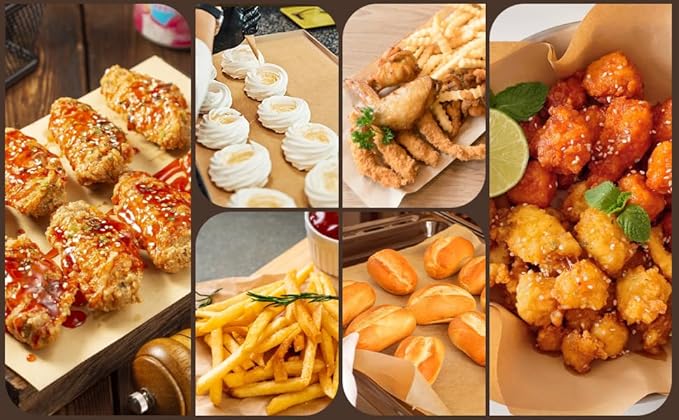 Air Fryer Liners Disposable,100PCS Parchment Paper Sheets Compatible with Nuwave Bravo Air Fryer Toaster Smart Oven, Air Fryer Accessories for Nuwave 12-in-1 30qt Oven