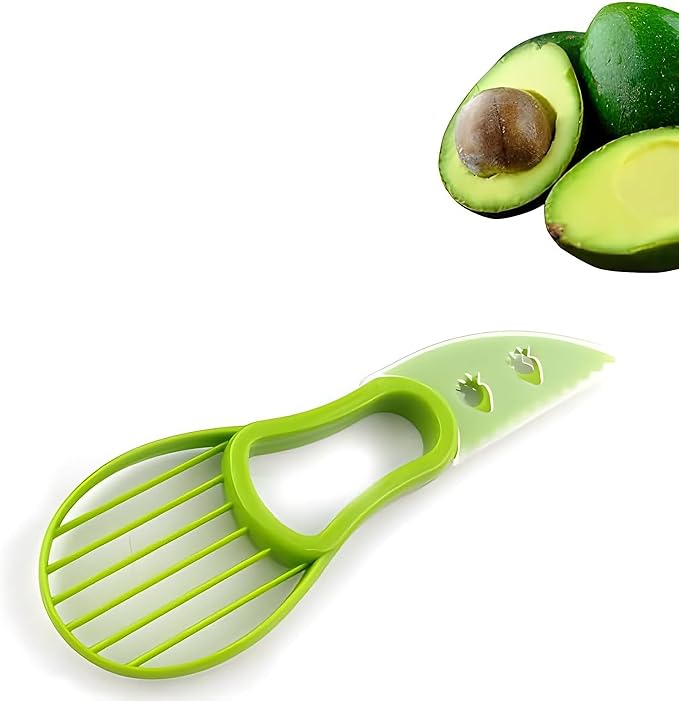 3 In 1 Avocado Peeler Slicer Tool - Avocado Slicer - Avocado Cutter and Scooper for Fruits & Vegetable - Avocado Pitter