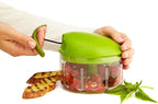 Kuhn Rikon Pull Chop Chopper/Manual Food Processor with Cord Mechanism, Green, 2-Cup