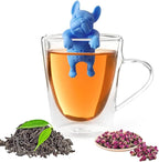 Cute Tea Infuser, Kitchenware Silicone tea strainer, Reusable Tea Diffuser Filter is made of food grade silicone for brewing loose leaf tea or coffee Cute tea infusers Gift Set