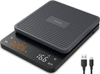 BAGAIL BASICS Coffee Scale with Timer, 0.1g High Precision Kitchen Scale, Pour Over Coffee Scale, Drip Espresso Scale with Auto Tare, Touch Sensor and Silicone Cover - 6.6 lbs/3 kg