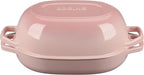Enameled Cast Iron Oval Dutch Oven Pot with Lid, Dutch Oven for Sourdough Bread Baking, Oval Bread Pan, 7qt, Pink
