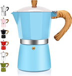 9 Cup Aluminum Espresso Stovetop Moka Pot Express Coffee Maker Percolator Italian Classic Mocha Coffee Machine for Italian and Cuban Cafe Brewing for Home & Camping 450ml 15oz