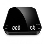 Digital Coffee Scale with Built-in Timer, 0.1g Precision to 3000g Rechargeable Espresso Scale, Touch Glass Kitchen Food Scale for Pour Over, Baking and Macros