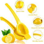 TEZZ Lemon Squeezer, Premium Large Heavy Duty Handhelp Juicer for Lemon, Metal Hand Press Citrus Juicer, Lime Squeezer Bar Tool, Manual Citrus Press