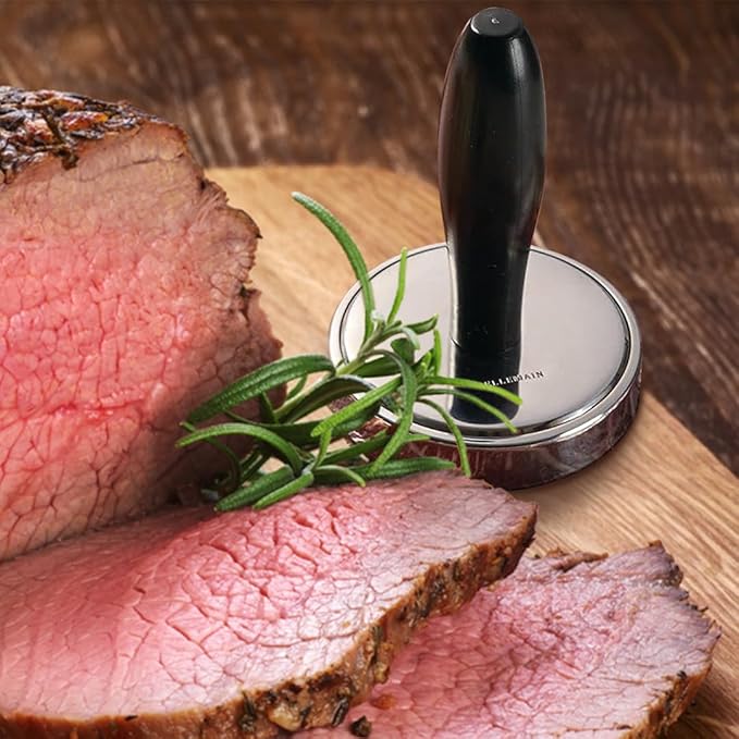 Bellemain Meat Pounder Flattener, Easy-Grip Meat Tenderizer, Stainless Steel Meat Mallet for Cooking, Meat Hammer, Chicken Tenderizer, Meat Smasher Utensil, Kitchen Mallet, Meat Masher Tool