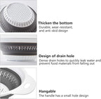 Collapsible Colander and Strainer,Silicone Strainer Colanders & Food Strainers,for Vegetable and Fruit, Kitchen Essentials