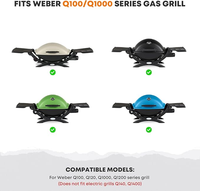 Stanbroil Cooking Griddle Insert for Weber Q100/Q1000 Series Grills, Full Size Nonstick Griddle Plate for Weber Q100 Q1200 Q120 Q1000 Grills