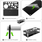 23 Piece Cocktail Shaker Set Bartender Kit with Acrylic Stand & Cocktail Recipes Booklet, Professional Bar Tools for Drink Mixing, Home, Bar, Party (Include 4 Whiskey Stones) - Gold Rose