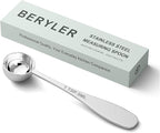 1PCS 1tsp(1/3tbsp, 5 ml) Single Measuring Spoon, Stainless Steel Individual Teaspoon, Metal Measure Scoop with Gift Box