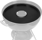 Stanbroil Round Griddle Insert for Weber 22" Kettle Charcoal Grill, Nonstick Coating Flat Top Griddle Plate, 22 Inch Kettle Grill Accesories, Black