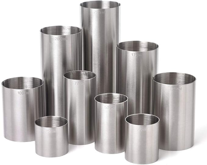 Barfly Thimble Measure, 70 ml., Stainless Steel