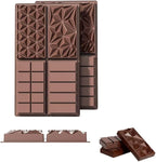 La chat 2 Packs Silicone Molds for Chocolate, Food Grade no-stick Baking, candy and butter Mold with different shape (2 packs chocolate bar)