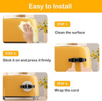 Daisyhome Cord Organizer for Kitchen Appliances-6 Pack, Appliance Cord Organizer Stick on, Small Kitchen Appliances Cord Keeper, Adhesive Cord Holder, Cord Winder for Pressure Cooker, Stand Mixer...