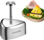 choxila Onigiri Mold, Stainless Steel Rice Ball Mold Sushi Maker, Classic Triangle Spam Musubi Mold for Kids Lunch Bento and Home DIY