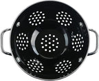 Calypso Basics by Reston Lloyd Powder Coated Enameled Colander, 5 Quart, Black