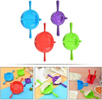 Artibetter 4pcs Dumpling Tool Set with Large Medium Small and Mini Molds for Handmade Dumpling Making Kitchen Gadget for Home Cooking Random Color