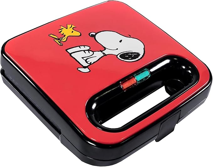 Uncanny Brands Peanuts Grilled Cheese Maker - Make Snoopy and Woodstock Sandwiches - Kitchen Appliance