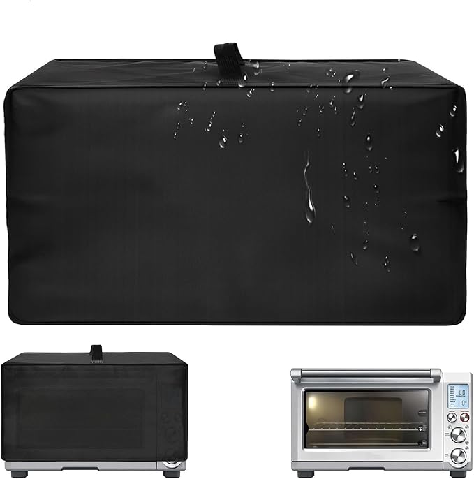 Heavy Duty Oven Cover for Breville BOV845BSS/BOV860BSS Smart Oven Pro, 15.56"D x 18.52"W x 10.64"H, 600D Heat-Resistant Oxford w/Aluminum Foil, Waterproof Oil-Proof Countertop Oven Protector