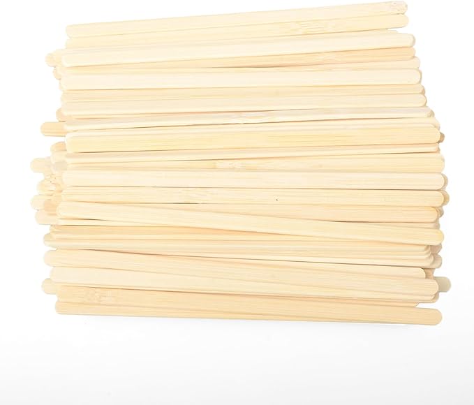 150 Count Bamboo Coffee Stirrer - Disposable 7 inches Long Wooden Stir Sticks for Coffee and Cocktails - Smooth, Splinter-Free Beverage Mixers - Ideal for Cafe, Bars and Drink Stations