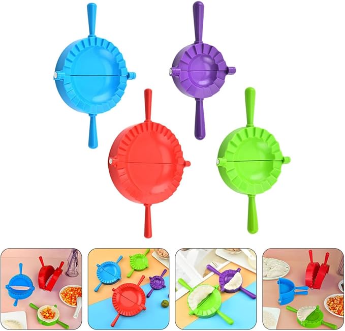BESPORTBLE Dumpling Maker Set 4pcs Pp Plastic Dumpling Molds Large Medium Small Mini Sizes Tool Kitchen Gadget for Home Cooking Random Color