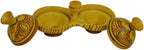 Moroccan Handmade Tagine Double Spicer Salt & pepper Holder Ceramic Yellow