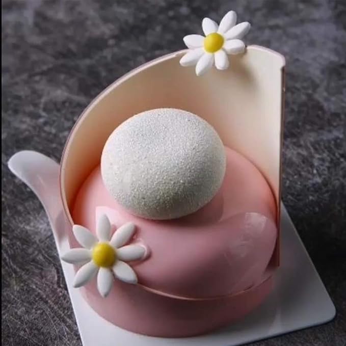 OCPO KITCHEN Stone Silicone Mold for Baking Mousse Cake, Candy, Pastry, Chocolate, Cupcake, Jelly, Cookie, Pudding, Cake Decoration Mold, 3D Stone Shape (15-Cavity)