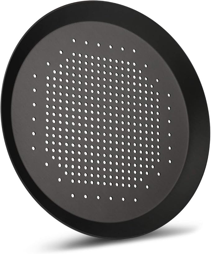 Beasea Pizza Pan 8.5 Inch, Perforated Pizza Pan with Holes, Aluminum Alloy Round Vented Pizza Pans Heavy Duty Pizza Crisper Pan Pizza Baking Tray Bakeware for Home Restaurant Kitchen Air Fryer