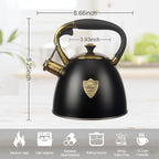 Tea Kettle -2.9 Quart Tea Kettles Stovetop Whistling Teapot Stainless Steel Tea Pots for Stove Top Whistle Tea Pot