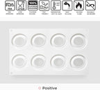 OCPO KITCHEN Apple Silicone Mold for Baking Mousse Cake Dessert Pastry Chocolate Fruit Pudding Jelly Ice Cream Christmas Cake Decoration Mold, Non-Stick and Easy Release, Apple Shape (8-Cavity)