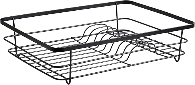 Dish Drying Rack 3 Piece Dish Drainer with Drainboard Set for Kitchen Counter – Kitchen Dish Rack with Removable Utensil Holder & Swivel Spout for Countertop – DishRack for Plates, Cups & Organization