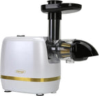 Omega H3000RWH13 Cold Press 365 Juicer Slow Masticating Extractor Creates Delicious Fruit Vegetable and Leafy Green High Juice Yield and Preserves Nutritional Value, 150-Watt, White