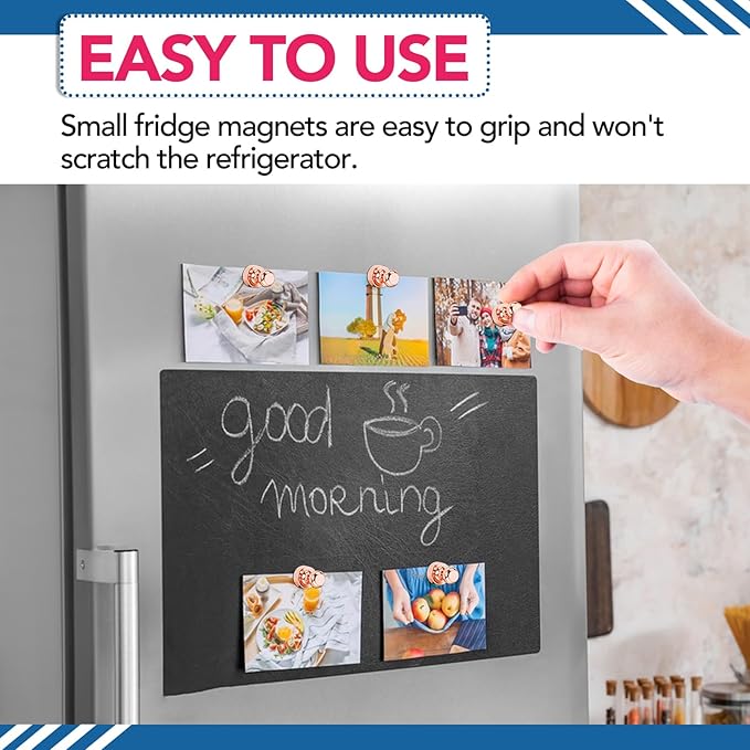 LOVIMAG Fridge Magnets 18Pcs Refrigerator Whiteboard Small Strong Magnet Classroom Kitchen Accessories Decorative Locker Set Decor Must Haves Office Calendar Refrigerador Magnetic Cute Rose Gold