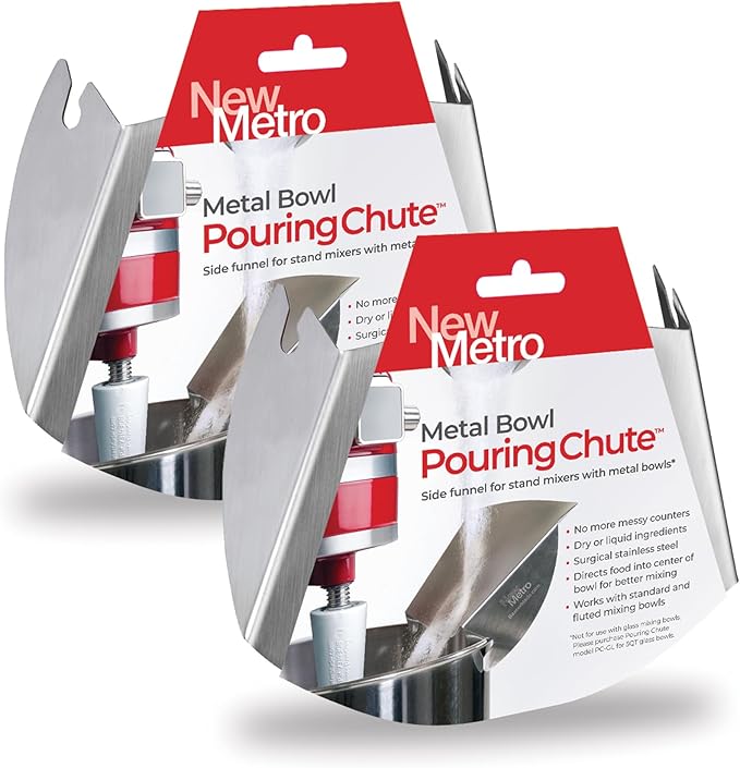 New Metro Design Set of 2 PC-10 Pouring Chutes for Stainless Steel Bowls