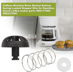 Coffee Machine Brewing Basket Bottom Spring Loaded Stopper Kits Replacement for Hamilton Beach Flexbrew 2-Way Coffee Maker Brew Basket Parts 990117900 990237500 (2)