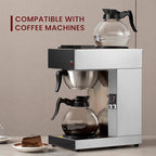 SYBO Coffee Pot Decanter, 12-Cup Glass Coffee Decanter Black