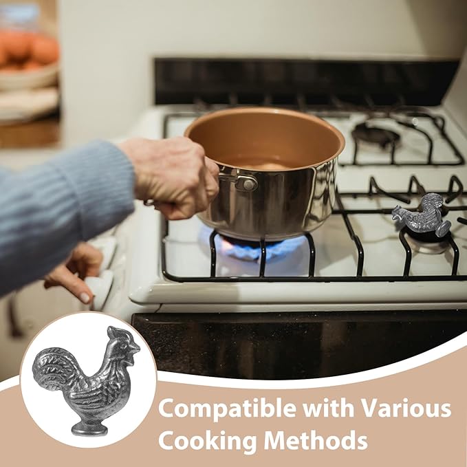 Alipis 2pcs Iron Chicken Cooking Tool: Cast Iron Supplement Tool 2.55x2.36in | Ideal For Vegans And Pregnant Women | Cooking Accessory For Healthy Meals
