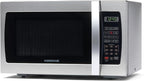 Farberware 1.3 Cu. Ft. Countertop Microwave Oven – 1000 Watts Power, Auto Cook Settings, Defrost, Easy Clean and Child Safety Lock - Stainless