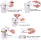 Starfrit Little Beaver Can Opener - Safe - Holds and Leaves No Sharp Edges on Lid - Comfort Grip - 3 year warranty - White