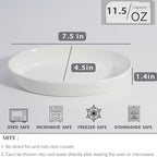 UIBFCWN Au Gratin Baking Dishes for Oven Safe, Set of 6, 7.5''x4.5'' Mini Casserole Dish, Ceramic Oval Baking Dish for Single Serving, Cauliflower Baking Dish, Banana Split Bowls, 11.5oz