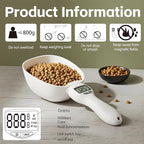 2026 New Digital Measuring Spoon, Digital Food Measuring Scoop Scale 800g / 0.1g High Precision with LCD Screen, Electronic Measuring Spoon for Cooking Baking, Dog Cat Food (1 Pcs)